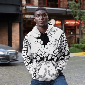 Breaking Barriers Unisex Pullover Hoodie - Freedom In Christ Jesus Design