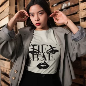 Hey Bae Graphic Unisex Softstyle T-Shirt - Trendy Fashion Tee for Everyday Wear