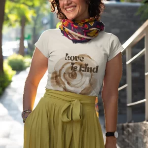 Love is Kind Graphic T-shirt - Comfortable, Trendy Tee for Everyday Wear
