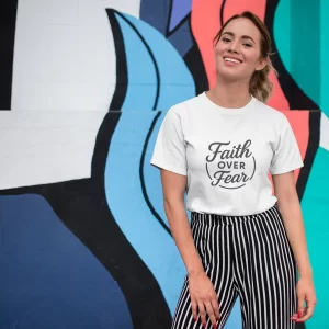 Inspirational Faith Over Fear Softstyle T-Shirt
