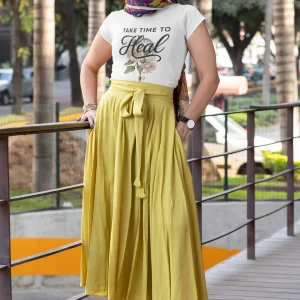 Floral Healing Quote T-Shirt | Take Time to Heal | Softstyle Tee