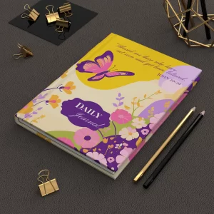 Inspirational Floral Hardcover Journal - Daily Reflections with Quotes