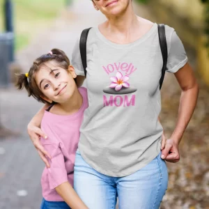 Lovely Mom Softstyle T-Shirt - Floral Design, Perfect Gift for Mother's Day